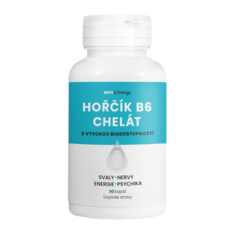 MOVit Energy Hořčík B6 Chelát 100 mg, 90 veganských kapslí