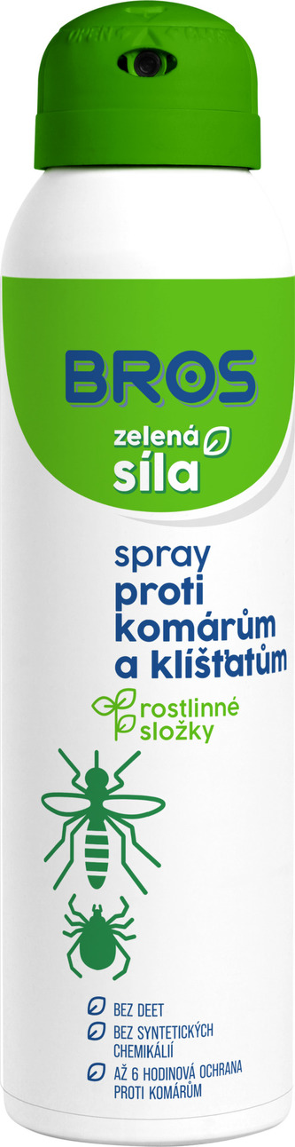 Sprej proti komárom a kliešťom BROS Zelená Sila 90 ml