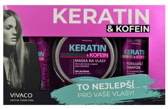 Vivapharm Dárková kazeta keratin a kofein