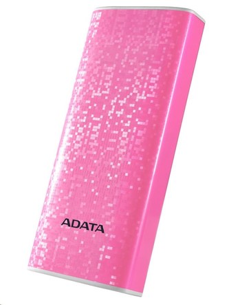 ADATA PowerBank P10000 - externí baterie pro mobil/tablet 10000mAh, růžová ADATA PowerBank P10000 - externí baterie pro mobil/tablet 10000mAh, růžová