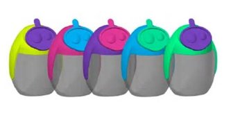 Kores Migoo dvojité ořezávátko se zásobníkem, mix 5 barev Kores Migoo dvojité ořezávátko se zásobníkem, mix 5 barev