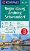 KOMPASS Wanderkarte Regensburg, Amberg, Schwandorf 1:50 000