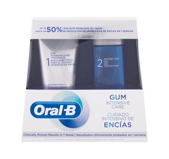 Oral-B Gum Intensive Care zubní pasta Gum Intensive Care Toothpaste 85 ml + ochranný gel na zuby Protection Gel 63 ml