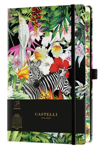 Notatnik 13x21cm linia Castelli Eden Zebras