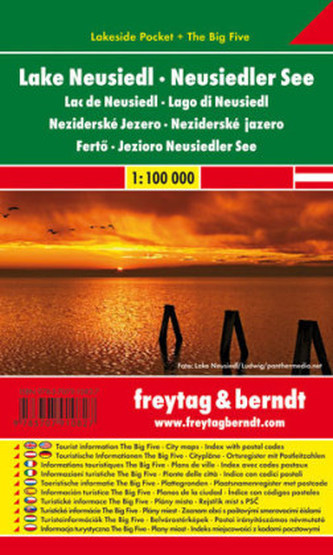 Freytag & Berndt Autokarte Neusiedler See. Lake Neusiedl. Lac de Neusiedl; Lago di Neusiedl: Neziderské Jezero; Neziderské jazer