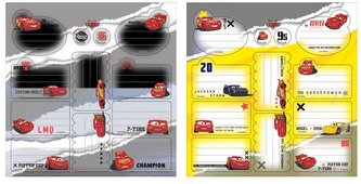 Naklejki na zeszyty Cars