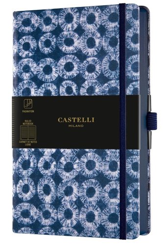 Notatnik 13x21cm linia Castelli Shibori Rings
