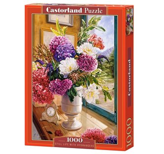 Puzzle 1000 Zátišie s hortenziami CASTOR