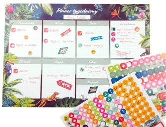 Planer B4/52K + naklejki 2xA5 Dżungla