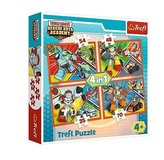 Puzzle 4w1 Akademia Transformersów TREFL