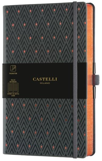 Notatnik 13x21cm linia Castelli Copper Dimonds