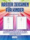 Zeichnung für Kinder 5 - 7 Jahre (Raster zeichnen für Kinder - Anime): Dieses Buch bringt Kindern bei, wie man Comic-Tiere mit H