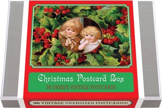 CHRISTMAS POSTCARD BOX - 36 UN