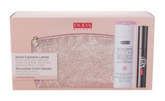 Pupa Vamp! řasenka Vamp! All In One 9 ml + odličovač očí Struccante Occhi Delicato Gentle Eye Make-Up Remover 150 ml + kosmetická taštička