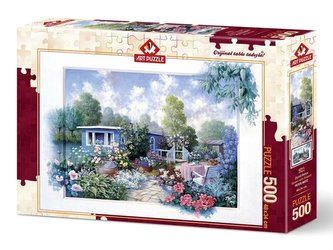 Puzzle 500 Domek letniskowy z pięknym ogrodem