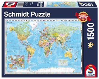 Puzzle PQ 1500 Mapa świata G3 Puzzle PQ 1500 Mapa świata G3