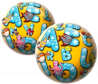 Piłka 230mm - Liczby i literki