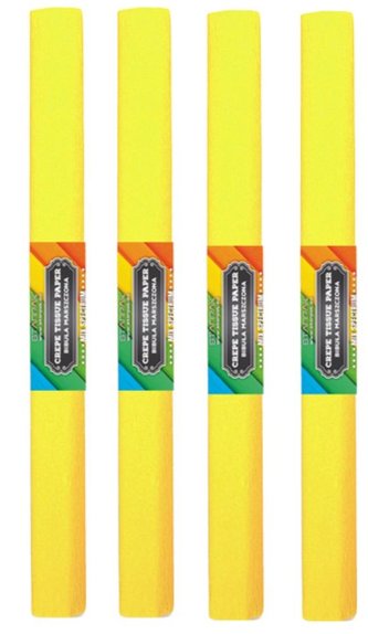 Bibuła marszczona 03 cytrynowa (10szt)