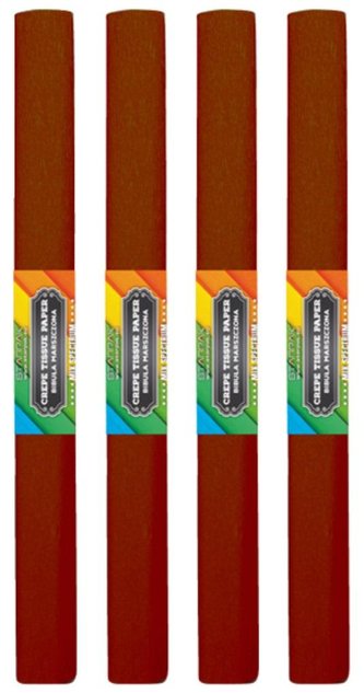 Bibuła marszczona 28 brązowa ciemna (10szt)