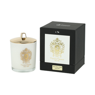 Tiziana Terenzi Gold Rose Oudh Scented Candle in White Glass 170 g UNISEX