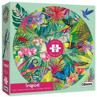 Puzzle 500 Las tropikalny (okrągłe) G3