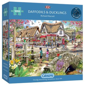 Puzzle 1000 Żonkile i kaczuszki G3