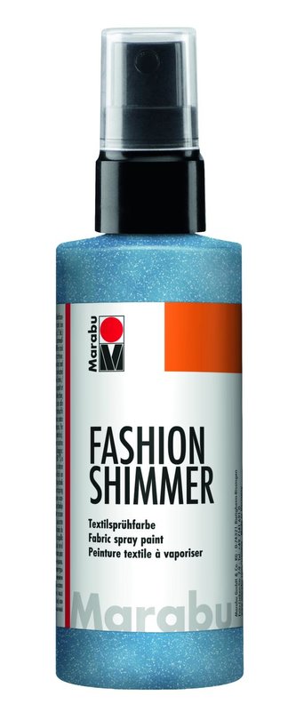Marabu Fashion Shimmer na tmavý textil trblietavý - nebesky modrý 100 ml