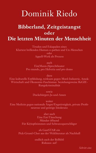 Bibberland, Zeitgeistangst oder Die letzten Minuten der Menschheit