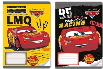 Zeszyt A5/16K linia potrójna Cars (20szt)