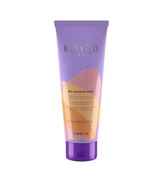 Inebrya BLONDESSE No-Orange maska proti oranžovým odleskům na světle kaštanové, barvené nebo zesvětlené vlasy 250ml