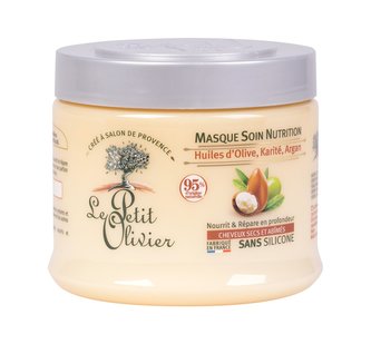 Le Petit Olivier Olive, Shea, Argan Oils Maska na vlasy Nutrition 330 ml pro ženy