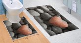 3D tisk  sada - tmavé kameny - sada (60x100, 50x60 cm WC )
