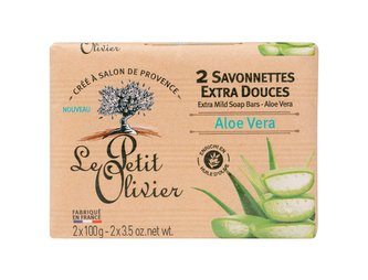 Le Petit Olivier Aloe Vera Tuhé mýdlo Extra Mild Soap 200 g pro ženy