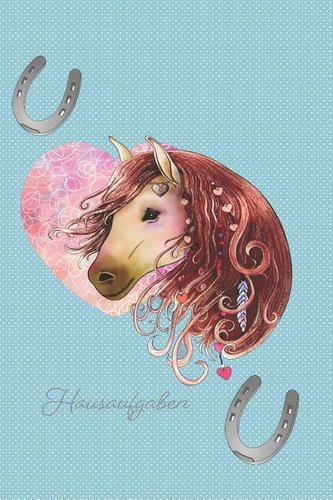 Hausaufgaben: Hausaufgabenheft Mädchen Pferde Reiten Hufeisen Mit Kritzelseiten Und Passwort Log Und Kontakten