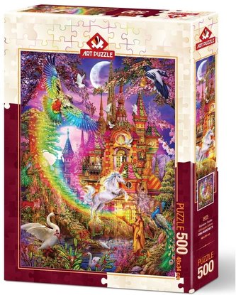 Puzzle 500 Tęczowy zamek