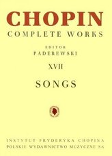 Chopin Complete Works XVII PWM piesne