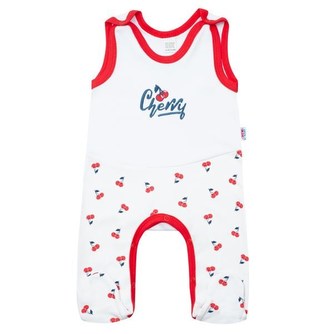 Kojenecké bavlněné dupačky New Baby Cherry - velikost 80 (9-12m)
