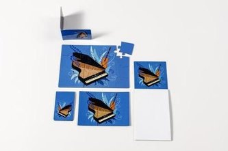 Zakładka magnetyczna \"Skrzypce i fortepian\"