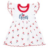 Kojenecké bavlněné šatičky New Baby Cherry - velikost 86 (12-18m)