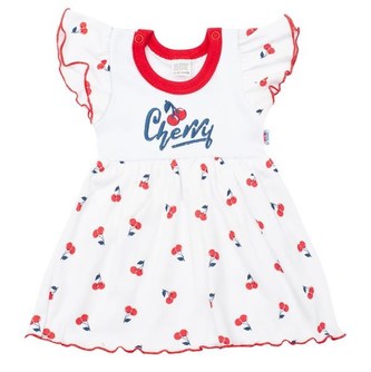 Kojenecké bavlněné šatičky New Baby Cherry - velikost 86 (12-18m)