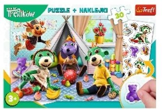 Puzzle 30 + naklejki Rodzina Treflików TREFL