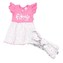 Kojenecké letní bavlněné šatičky s čelenkou New Baby Happy Flower tmavě růžové - velikost 92 (18-24m)