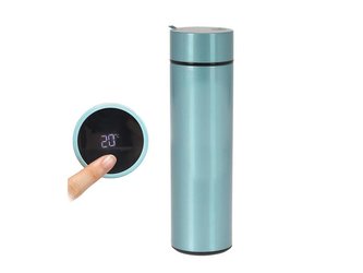 Termoska ORION Modrá s teploměrem