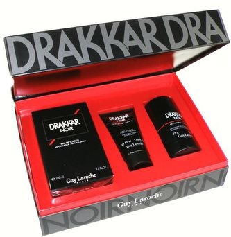 Guy Laroche Drakkar Noir toaletní voda 100 ml + deostick 75 ml + sprchový gel 50 ml