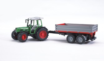 Bruder Traktor FENDT 209 S se sklápěcím vozem