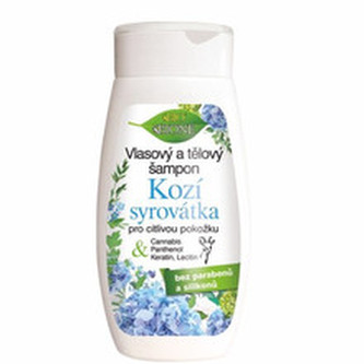 Bione Cosmetics Vlasový a telový šampón Kozia srvátka pre citlivú pokožku 260 ml woman