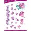 Papier do decoupage 3D kwiaty clematis arkusz