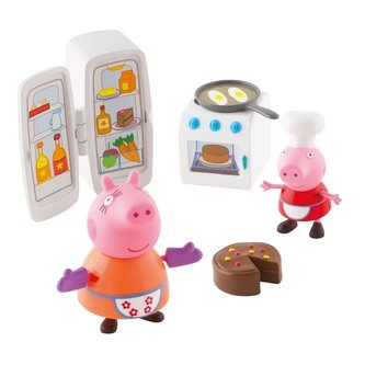 Prasátko Pepa - kuchyňská sada + 2 figurky