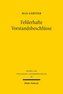 Fehlerhafte Vorstandsbeschlüsse