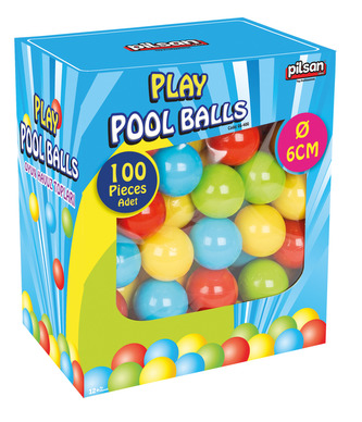 Míčky v krabici 6 cm - 100 ks